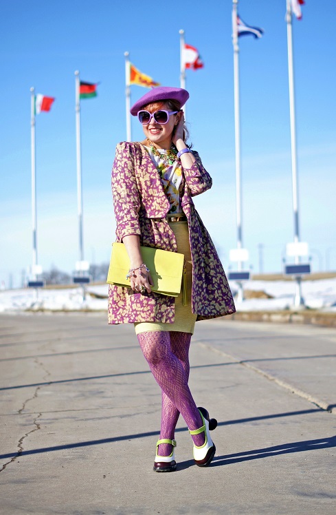 Winnipeg Fashion Blog, Canadian Fashion Blog, Winnipeg Stylist, Royal Canadian Mint Country Flags, Darling Clothes purple green, printed linen topper coat, Joe Fresh flower print white top, Banana Republic pale yellow pastel tweed cotton linen pencil skirt, Jessica purple patterned fishnet tights, BCBG Max Azria gold bow green belt, Natasha Winners green stone crystal statment necklace, Deanne Watson Jewelry green earrings, Swarovski crystal charm bracelet, Danier Object designer collection citron leather clutch bag, Wayne Clark green frog crystal ring, Natasha green crystal frog brooch pin, Avon purple dragon fly cuff watch, Parkhurst purple wool beret hat, Icing purple pink polka dot sunglasses, Fluevog limited edition lime green dark purple white Mini Gorgeous leather hourglass chunky heels Winnipeg Fashion Blog, Canadian Fashion Blog, Winnipeg Stylist, Royal Canadian Mint Country Flags, Darling Clothes purple green, printed linen topper coat, Joe Fresh flower print white top, Banana Republic pale yellow pastel tweed cotton linen pencil skirt, Jessica purple patterned fishnet tights, BCBG Max Azria gold bow green belt, Natasha Winners green stone crystal statment necklace, Deanne Watson Jewelry green earrings, Swarovski crystal charm bracelet, Danier Object designer collection citron leather clutch bag, Wayne Clark green frog crystal ring, Natasha green crystal frog brooch pin, Avon purple dragon fly cuff watch, Parkhurst purple wool beret hat, Icing purple pink polka dot sunglasses, Fluevog limited edition lime green dark purple white Mini Gorgeous leather hourglass chunky heels